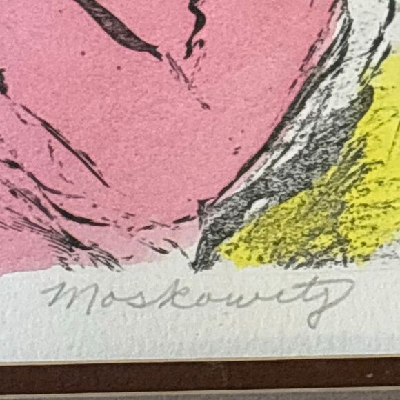 Ira Moskowitz signed #d 220/400 framed lithograph art jewish - Picture 3 of 7